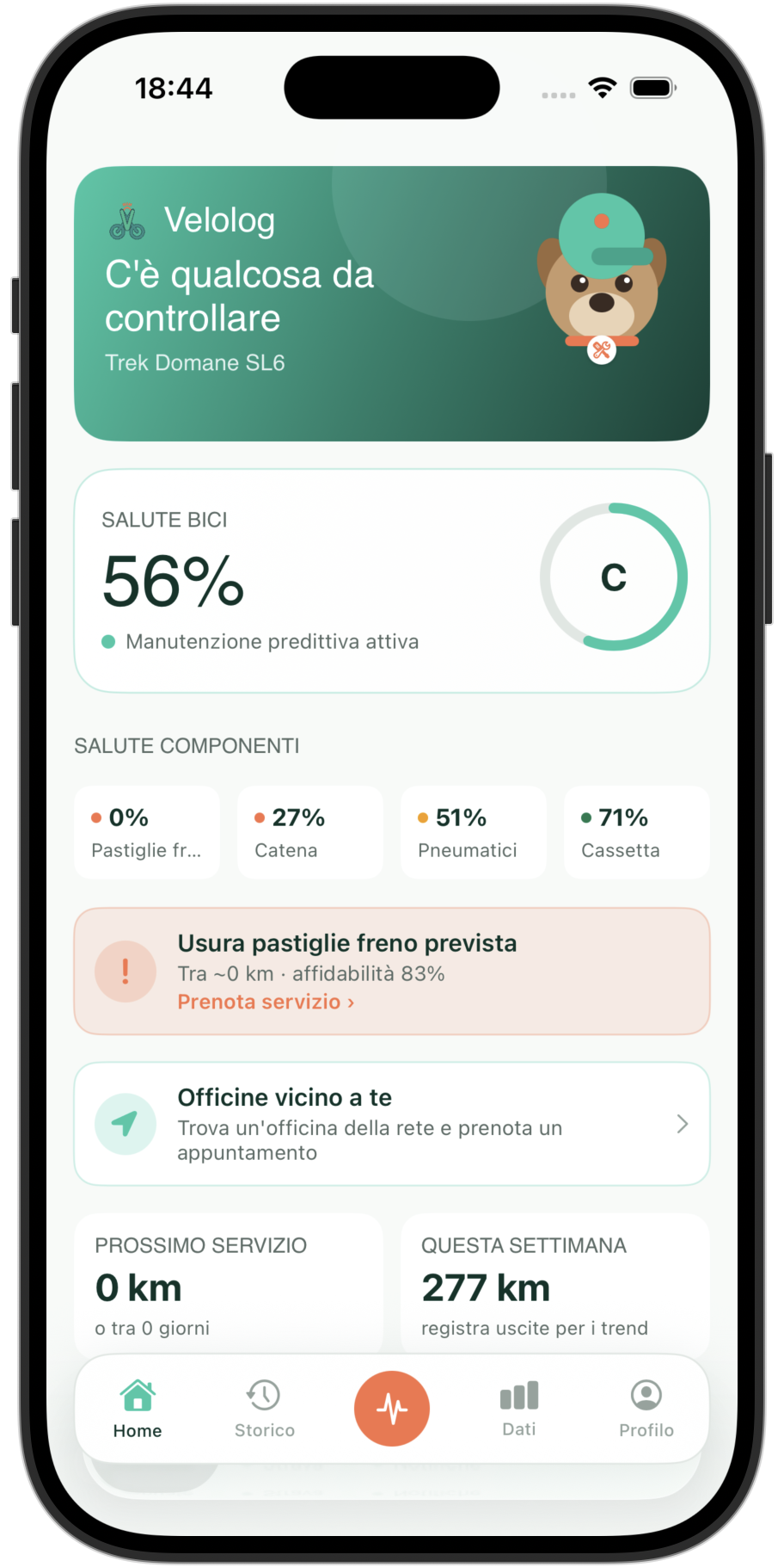 App CrankPal — salute bici e manutenzione predittiva
